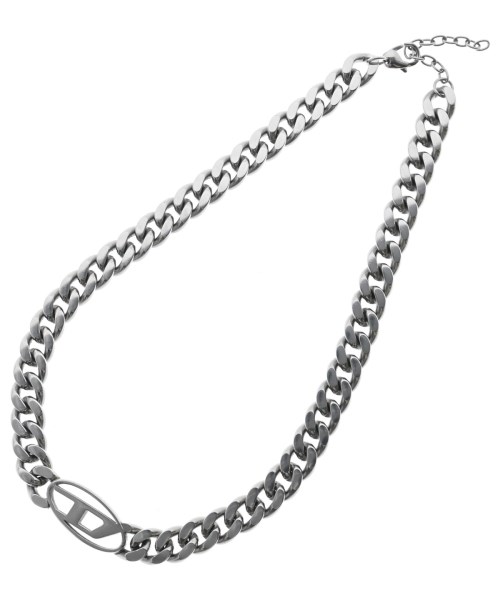 DIESEL ディーゼル首飾り メンズ - しろがね色【中古】【古着】
