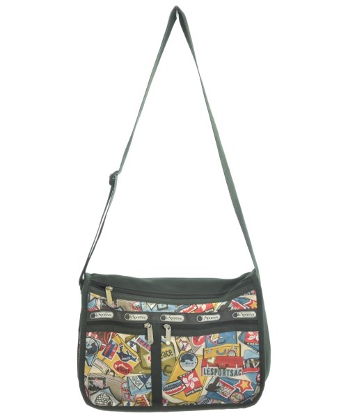 Lesport SAC レスポートサック ショルダーバッグ レディース - 黒x黄x青等(総柄) 【中古】【古着】