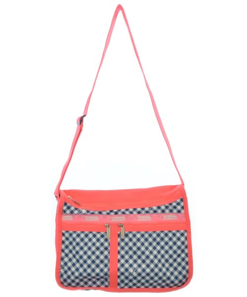 Lesport SAC レスポートサック ショルダーバッグ レディース - 紺x白x蛍光ピンク(ギンガムチェック) 【中古】【古着】