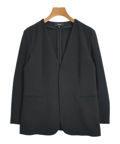 Theory ブラックノーカラージャケットサイズ0 theory 「theory 」 ノーカラージャケット 0 ブラック