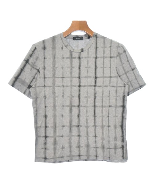 Theory セオリー Tシャツ・カットソー メンズ XS グレーx黒(総柄) 【中古】【古着】