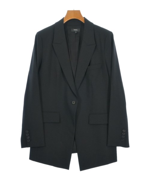 Theory セオリー テーラードジャケット レディース 10(XXL位) 黒 【中古】【古着】