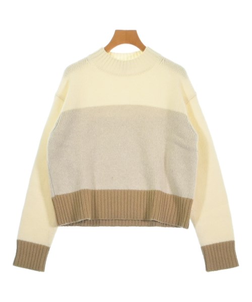 Theory 行動論理編み物・スウェーター レディース S 象牙色xベージュx駱駝【中古】【古着】