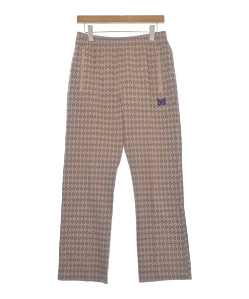 Needles ニードルス スウェットパンツ メンズ S ピンクベージュx茶(総柄) 【中古】【古着】