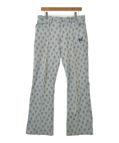Needles ニードルス パンツ（その他） メンズ M 水色x黒xアイボリー(総柄) 【中古】【古着】