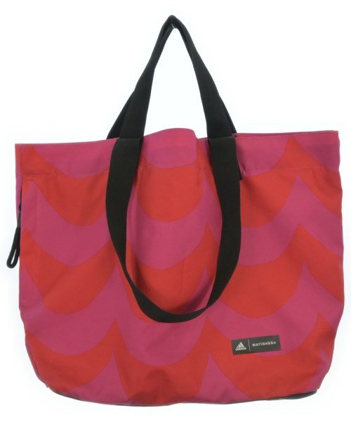 marimekko マリメッコ トートバッグ レディース - ピンクx赤(総柄) 【中古】【古着】
