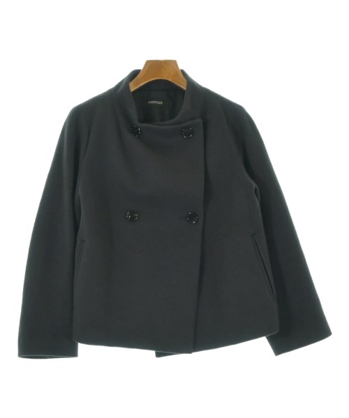 UNTITLED アンタイトルコート（余分の物） レディース -(L位) 暗灰色薄墨色【中古】【古着】 レディースファッション-コート・ジャケット