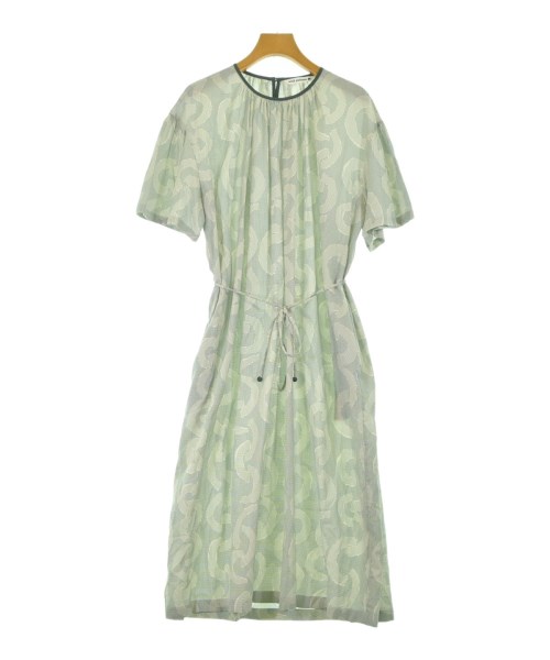 mina perhonen ミナペルホネン ワンピース レディース 38(M位) 緑x白(総柄) 【中古】【古着】 55,400円