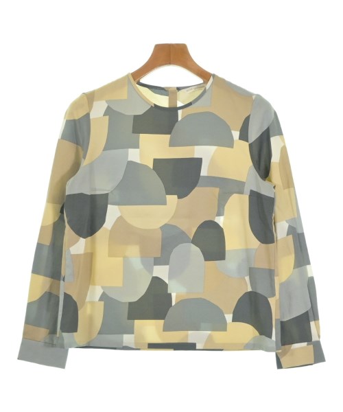 mina perhonen ミナペルホネン ブラウス レディース 36(S位) グレーxベージュx茶等 【中古】【古着】