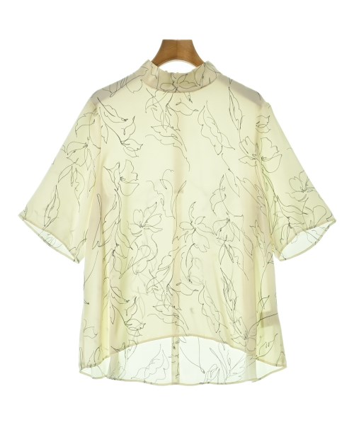 theory luxe セオリーリュクス ブラウス レディース 38(M位) アイボリーx黒(総柄) 【中古】【古着】