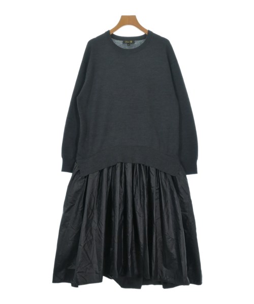 Drawer ドロワー ワンピース レディース 1(S位) 黒xグレー 【中古】【古着】
