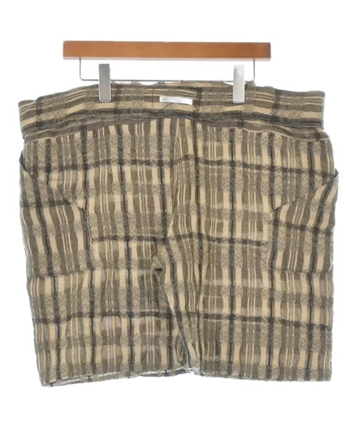 MELTISAN メルティサンショートパンツ メンズ F 茶系(縞模様)【中古】【古着】 ズボン・パンツ-メンズファッション