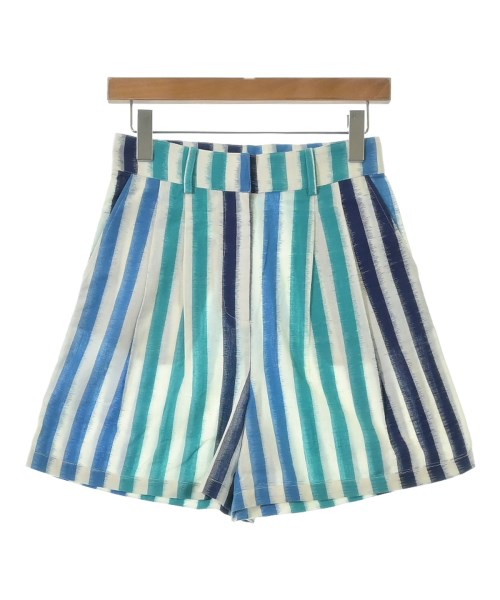 その他 ソノタ ショートパンツ レディース 38(M位) 白x緑x青(ストライプ) 【中古】【古着】