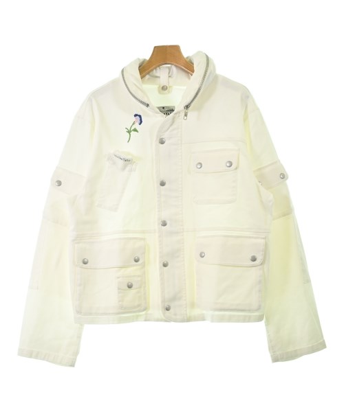 余分の物 ソノタミリタリーブルゾン メンズ 2(M位) 白【中古】【古着】