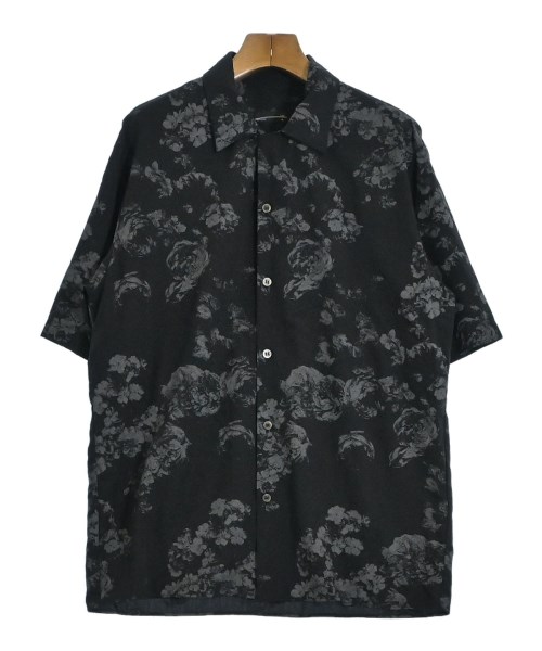 LAD MUSICIAN ラッドミュージシャンカジュアルシャツ メンズ 42(S位) 黒x薄墨色(花柄)【中古】【古着】