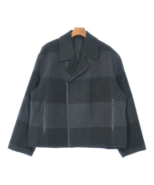 LAD MUSICIAN ラッドミュージシャン ブルゾン（その他） メンズ 44(M位) 黒x紺(チェック) 【中古】【古着】