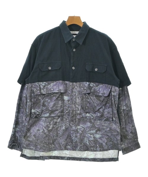 White Mountaineering ホワイトマウンテニアリングカジュアルシャツ メンズ 1(M位) 紺x紫【中古】【古着】