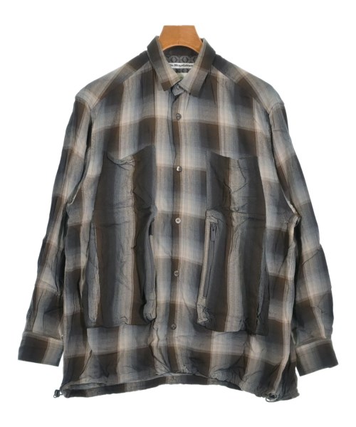 White Mountaineering ホワイトマウンテニアリング カジュアルシャツ メンズ 0(S位) 茶xグレー(チェック) 【中古】【古着】