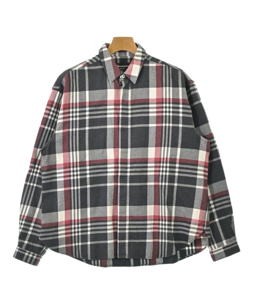 White Mountaineering ホワイトマウンテニアリングカジュアルシャツ メンズ 2(L位) 黒x赤x白(照合のしるし)【中古】【古着】