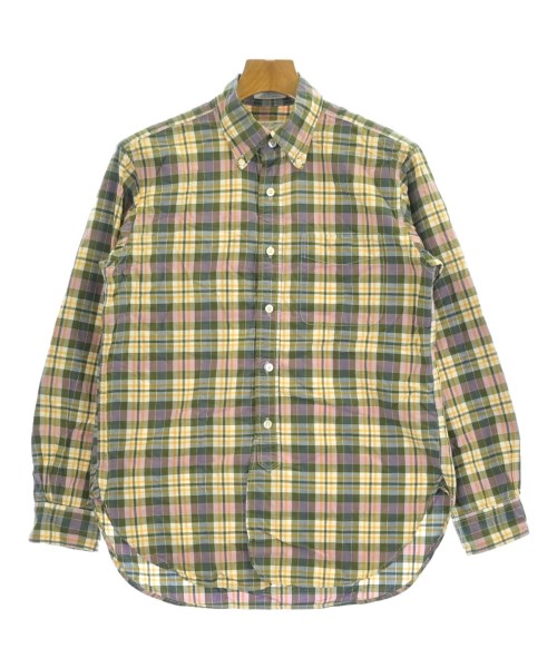 Engineered Garments エンジニアドガーメンツ カジュアルシャツ メンズ XS 緑xピンクxオレンジ等(チェック) 【中古】【古着】