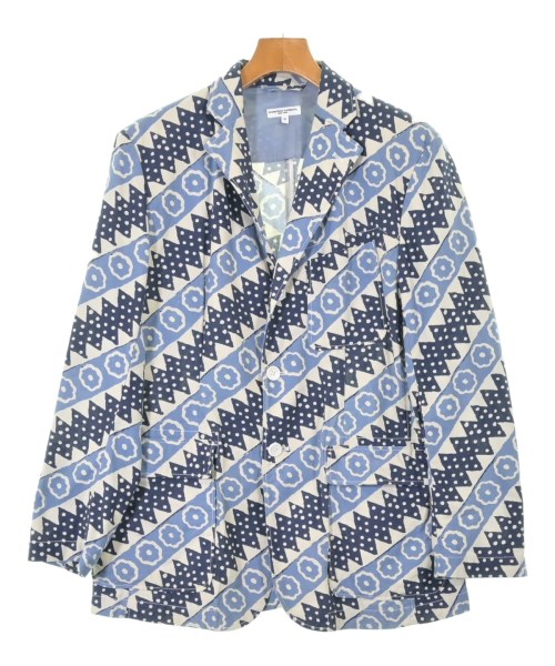 Engineered Garments エンジニアドガーメンツ カジュアルジャケット メンズ S オフホワイトx紺x青(総柄) 【中古】【古着】