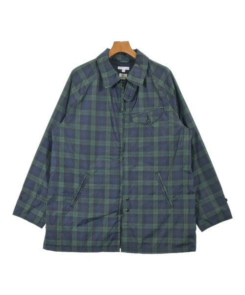 Engineered Garments エンジニアドガーメンツ コート メンズ L 緑x紺(チェック) 【中古】【古着】