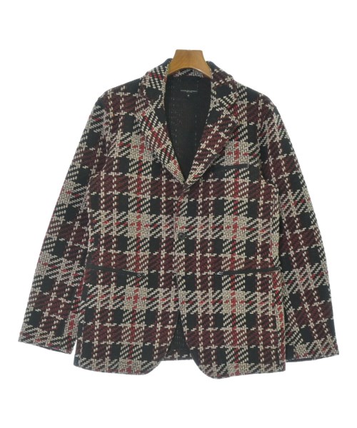 Engineered Garments エンジニアドガーメンツカジュアルジャケット メンズ S 赤x黒x象牙色(総柄)【中古】【古着】