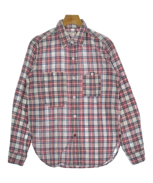 Engineered Garments エンジニアドガーメンツカジュアルシャツ メンズ S 赤x白x紺(読み合わせる)【中古】【古着】