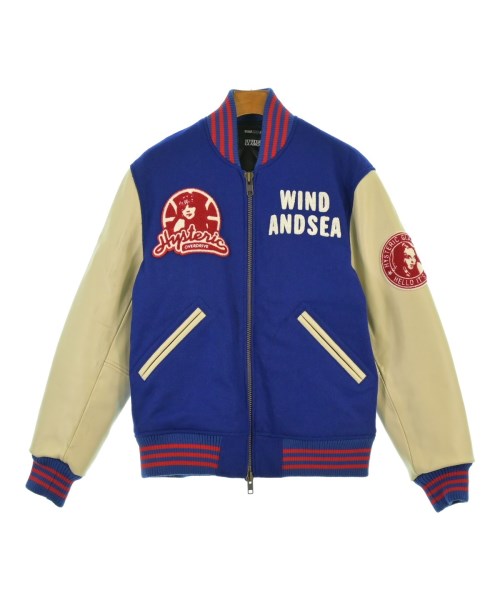 HYSTERIC GLAMOUR ヒステリックグラマースタジャン メンズ S 青xベージュx赤【中古】【古着】｜RAGTAG（ブランド古着のラグタグ）