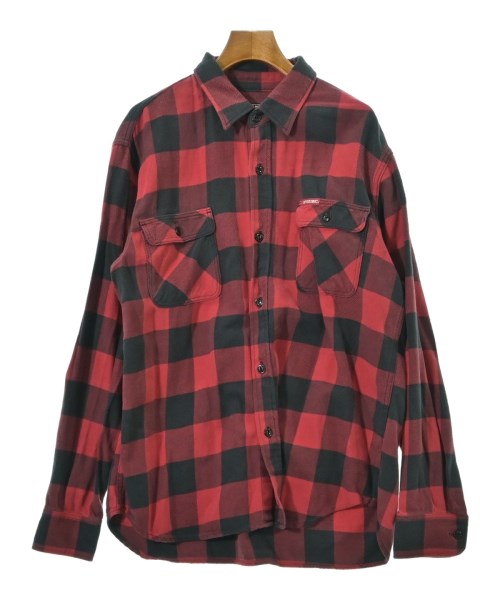 HYSTERIC GLAMOUR ヒステリックグラマーカジュアルシャツ メンズ XL 赤x黒(読み合わせる)【中古】【古着】
