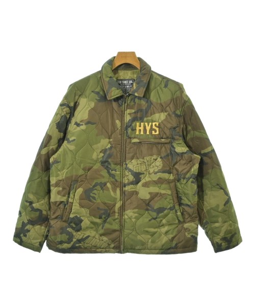 HYSTERIC GLAMOUR ヒステリックグラマー ミリタリーブルゾン メンズ M 緑x茶x深緑等(迷彩) 【中古】【古着】