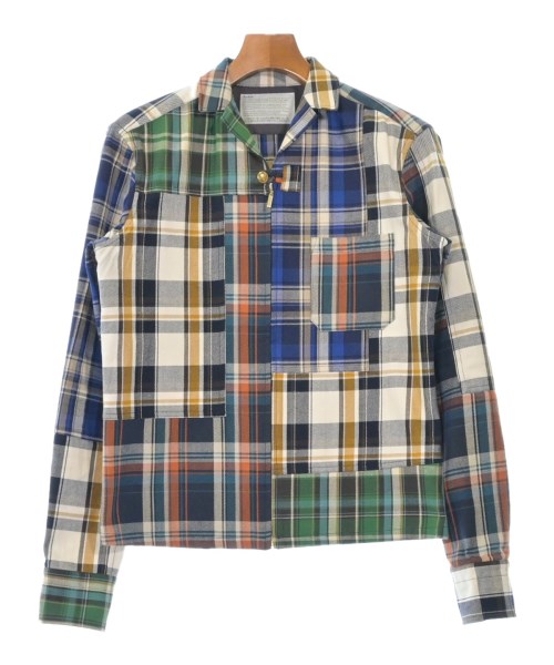 kolor カラーブルゾン(その他) メンズ 2(M位) 紺xベージュxオレンジ等(チェック)【中古】【古着】|RAGTAG(ブランド古着のラグタグ)