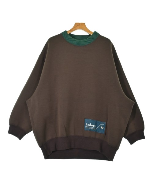 楽天市場】kolor カラー 17AW ブラウン 裾切替ローゲージケーブル