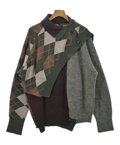 kolor カラーニット・セーター メンズ 3(L位) グレーx赤紫x緑等【中古】【古着】