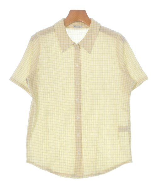 steven alan スティーブンアラン ブラウス レディース F ベージュx白(チェック) 【中古】【古着】