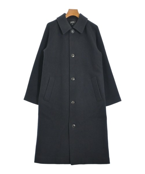A.P.C. アーペーセー ステンカラーコート レディース 34(XS位) 黒 【中古】【古着】