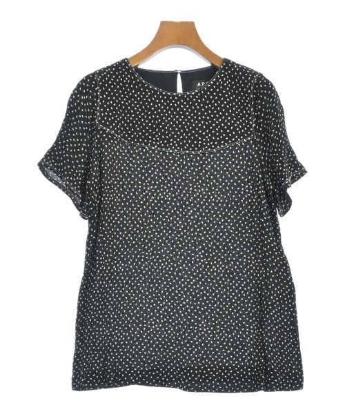 A.P.C. アーペーセー カジュアルシャツ レディース 36(S位) 黒x白(総柄) 【中古】【古着】