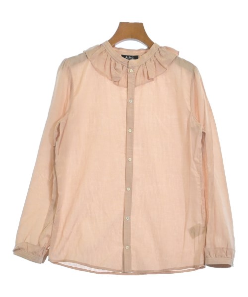A.P.C. アーペーセーカジュアルシャツ レディース 36(S位) オレンジ色系(縞模様)【中古】【古着】