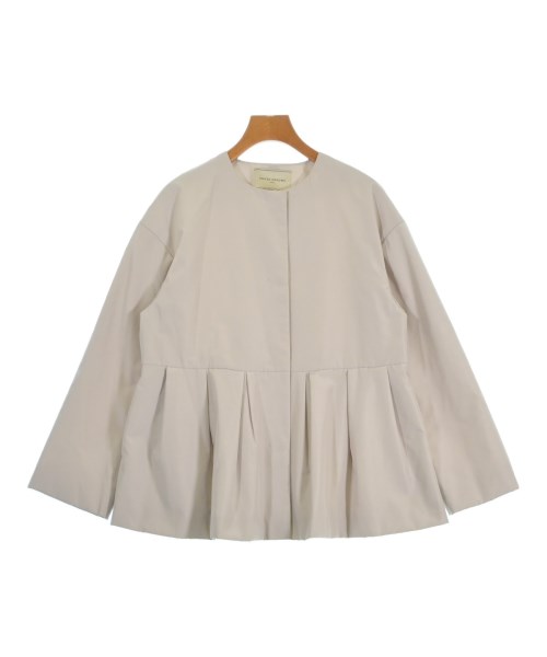 UNITED ARROWS ユナイテッドアローズ ノーカラージャケット レディース 38(M位) グレーベージュ 【中古】【古着】