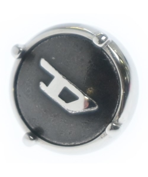 DIESEL ディーゼル ピアス・イヤリング レディース - シルバーx黒 【中古】【古着】