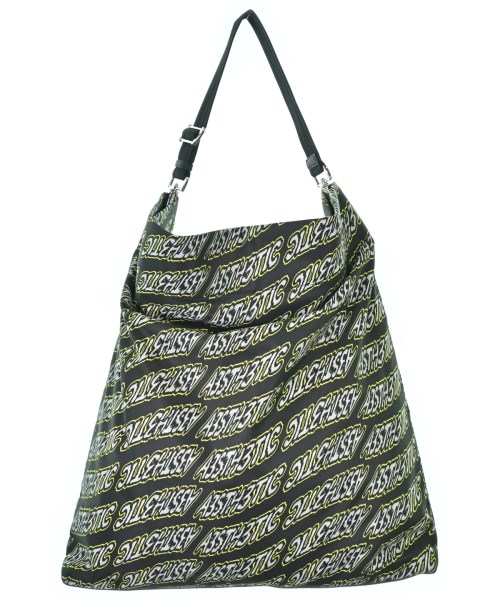 DIESEL ディーゼル ショルダーバッグ メンズ - 黒x白x黄(総柄) 【中古】【古着】