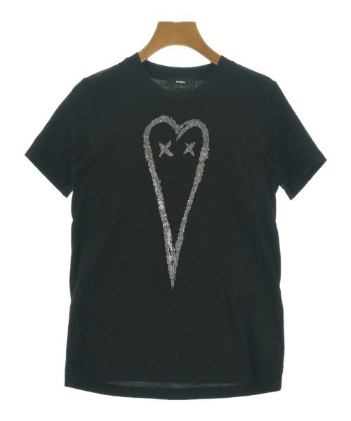 DIESEL ディーゼル Tシャツ・カットソー レディース XS 黒 【中古】【古着】