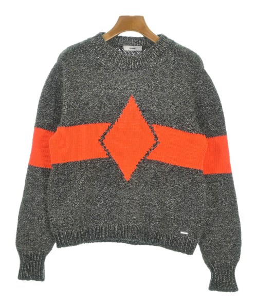 DIESEL ディーゼル ニット・セーター レディース S グレーxオレンジ 【中古】【古着】