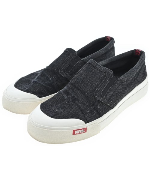 DIESEL ディーゼルスニーカー メンズ 25.5糎 黒【中古】【古着】