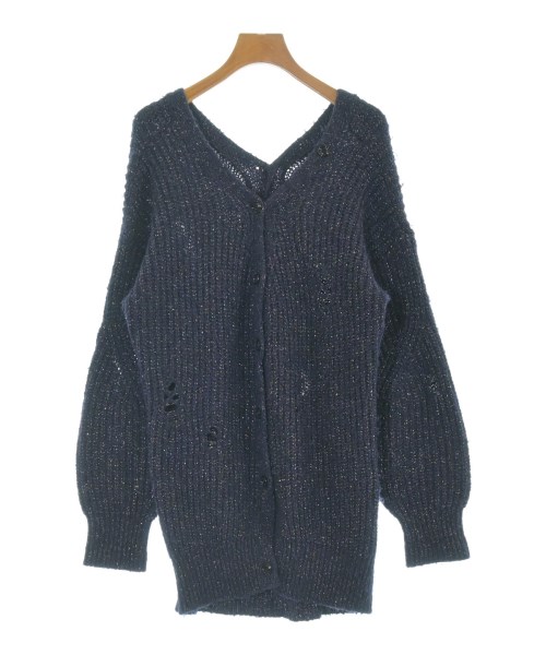 DIESEL ディーゼル カーディガン レディース XXS 紺(ラメ) 【中古】【古着】