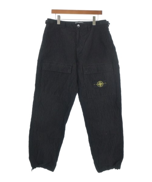 STONE ISLAND ストーンアイランドカーゴパンツ メンズ 32(L位) 黒【中古】【古着】 メンズファッション-ズボン・パンツ