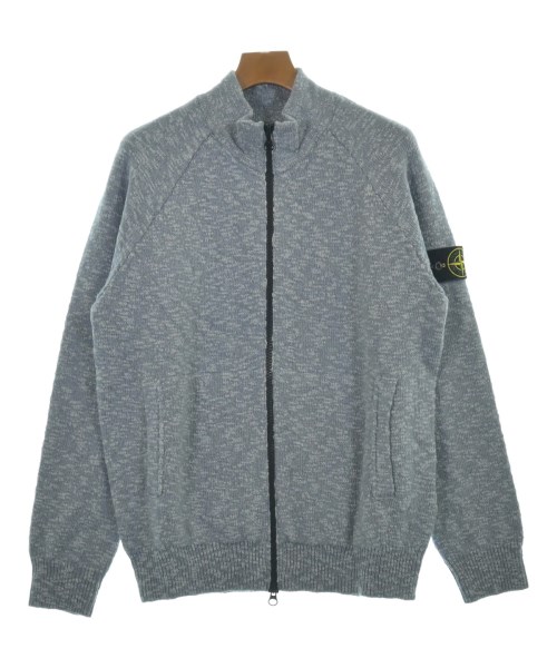 STONE ISLAND ストーンアイランド ニット・セーター メンズ L グレーx白(ミックス) 【中古】【古着】