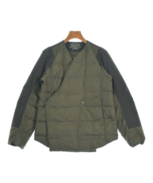 ZUCCa ズッカダウンジャケット/ダウンベスト レディース M 緑xダークグレー【中古】【古着】