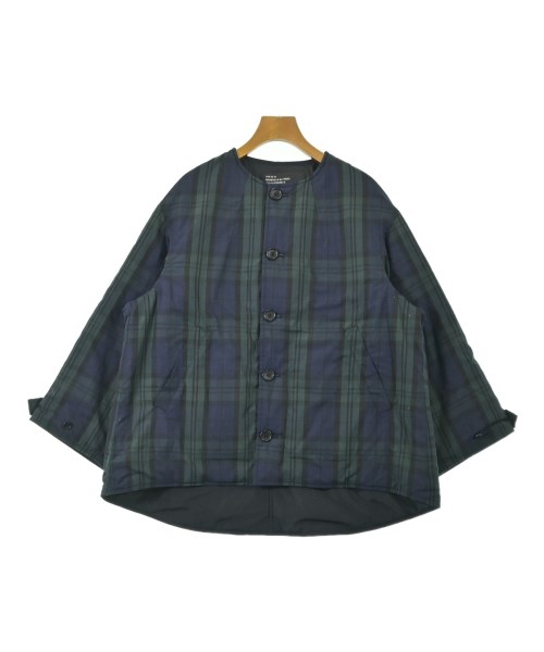 ZUCCa ズッカダウンジャケット/落ちこむより良い レディース M 紺x緑x黒(照合のしるし)【中古】【古着】