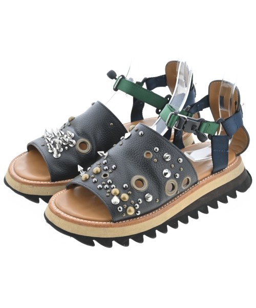 kolor 色つやサンダル レディース 23.5珊 黒【中古】【古着】